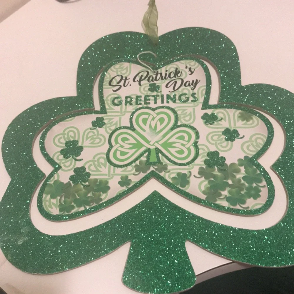 Assorted St. Patrick's Day Green Shamrock Party Decor Bundle